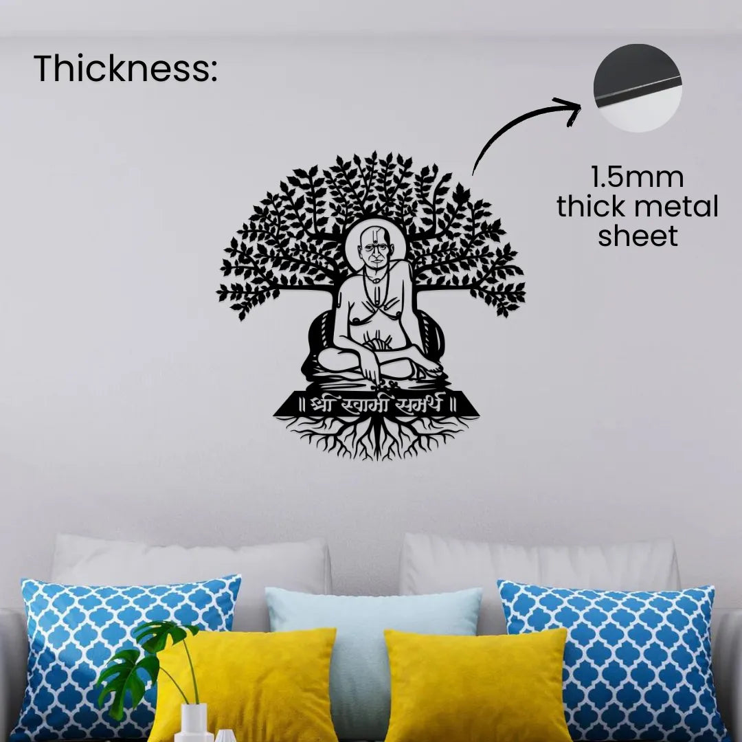 Swami Samarth Metal Wall Art 1.5mm thick metal sheet