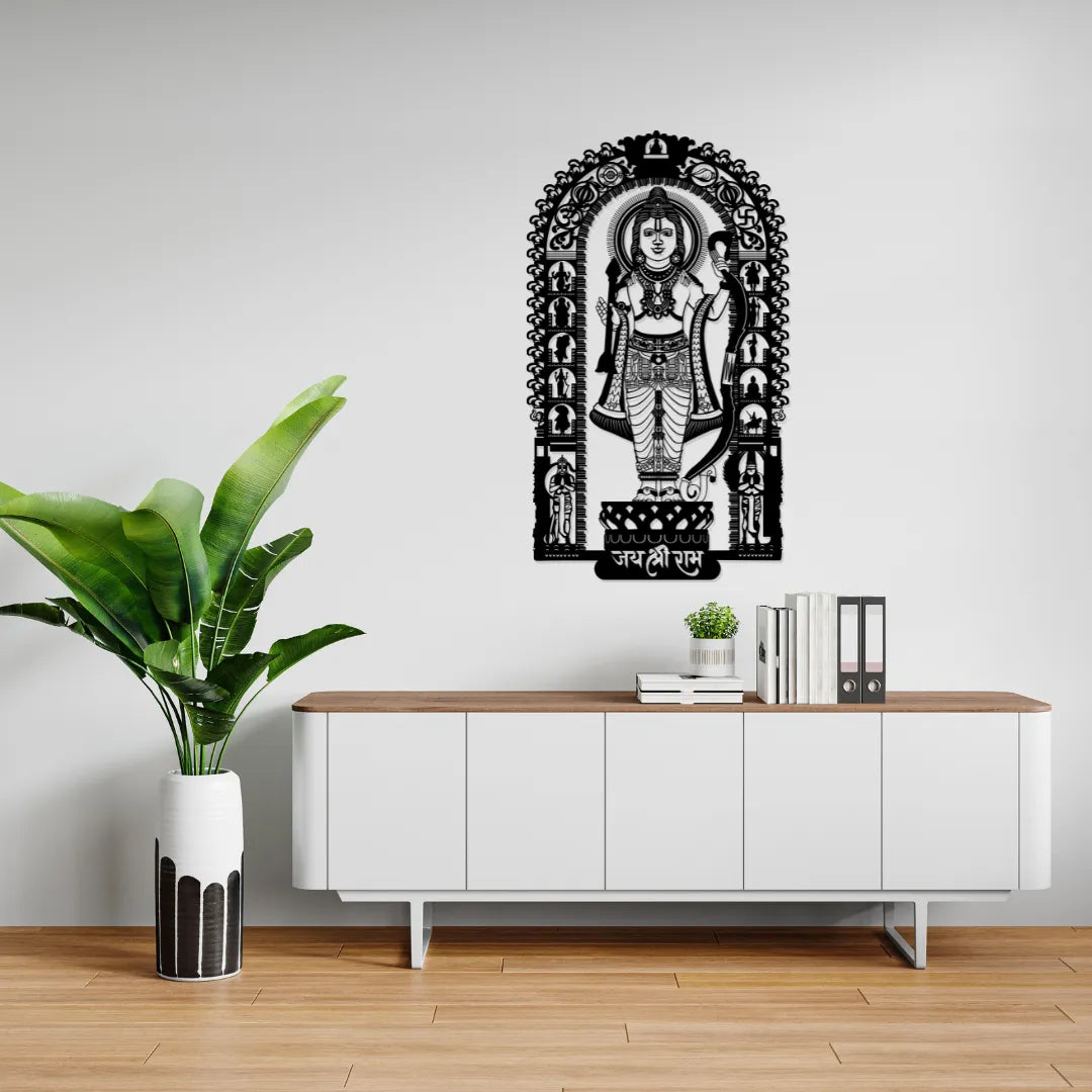 Shri Ram Metal Wall Art Hanging Decor on Wall - modern wall display