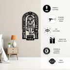 Shri Ram Metal Wall Art Hanging Decor on Wall - powder coated finish features