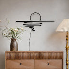 Sunset Metal Wall Art with off LED Backlit 