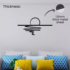 Sunset reflection metal wall art 1.5mm thick metal sheet