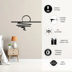 Back hanger slot for easy mounting on metal wall art