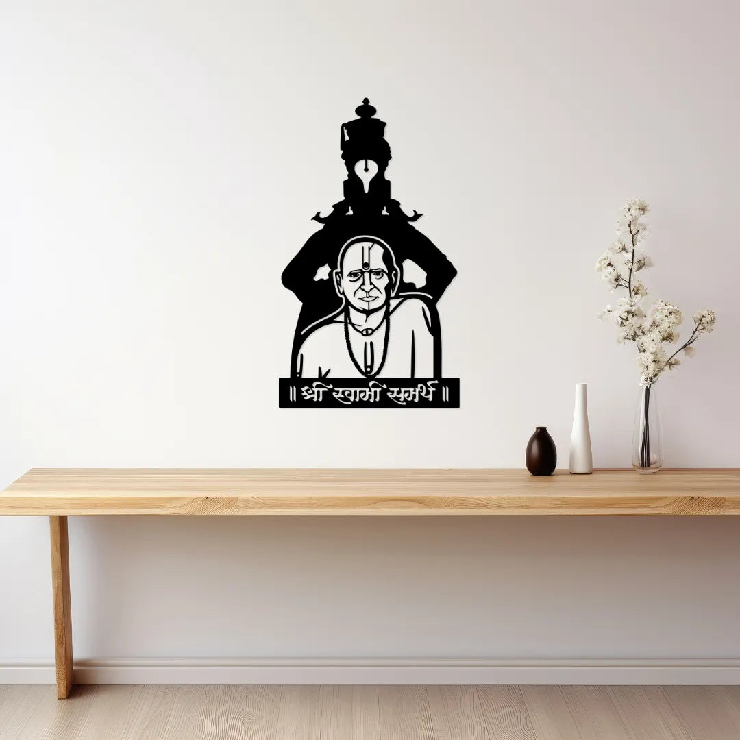 Swami Samarth Metal Wall Art - living room wall hanging