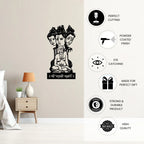 Swami Samarth Wall Metal Art back hanging hook closeup