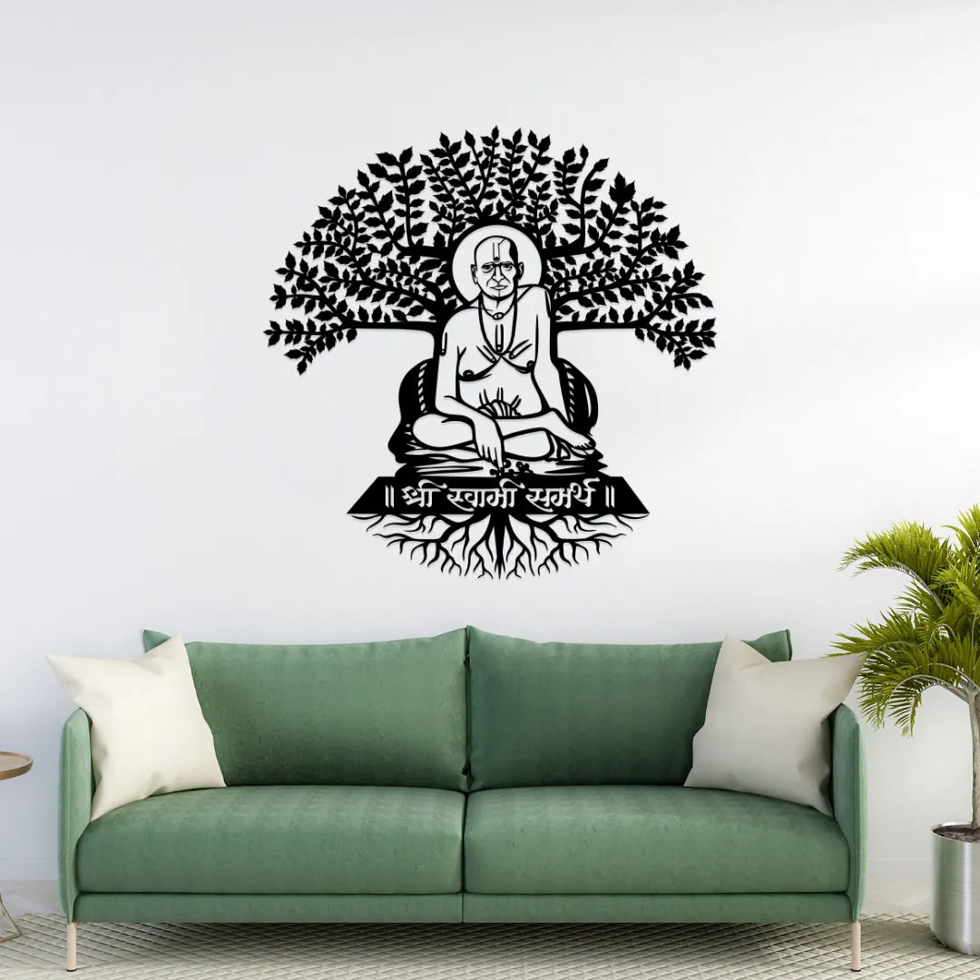 Swami Samarth Metal Wall Art sofa wall decor