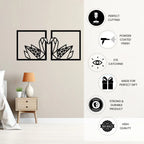 Swan metal wall decor features icons perfect cutting powder coated eye catching gift durable high quality