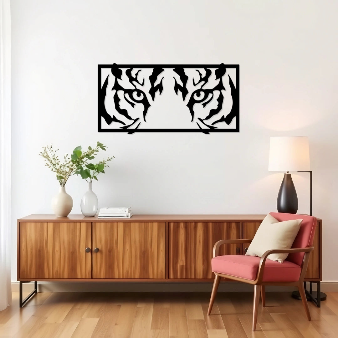 Tiger Eyes Metal Wall Art living room wall decor