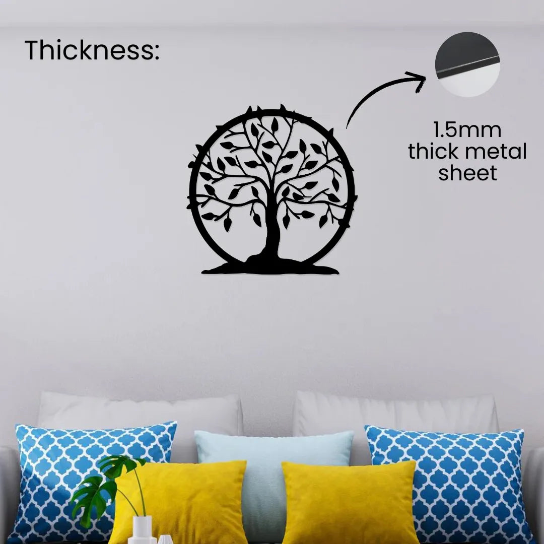Tree of life metal wall art 1.5mm thick metal sheet
