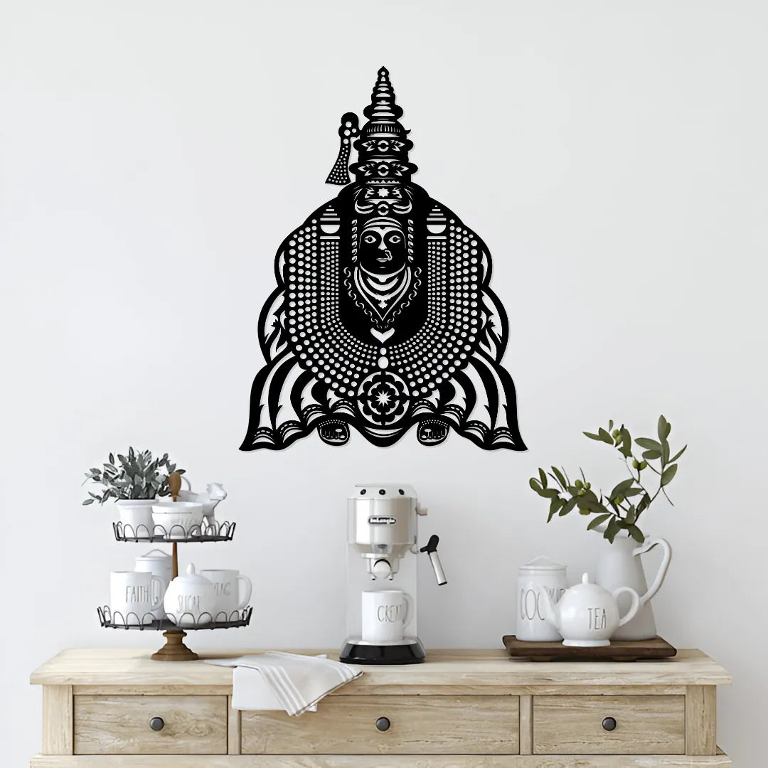 Tulja Bhavani Metal Wall Art - kitchen wall hanging decor
