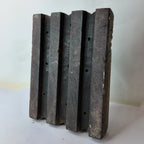 Vintage Hand-Carved Wooden Printing Block – Fluted Groove Column