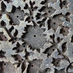 Vintage Hand-Carved Wooden Printing Block – Openwork Floral Vine Panel