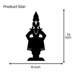 Vitthal Vithoba Metal Wall Art 24 inch x 10 inch size guide