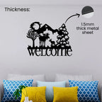 Welcome Metal Wall Art 1.5mm thick metal sheet