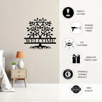 Welcome tree metal wall art features powder coated and durable