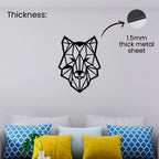 Wolf Head Metal Wall Art 1.5mm thick metal sheet