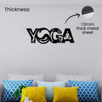 Yoga Metal Wall Art 1.5mm thick metal sheet