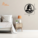 Adiyogi Metal Wall Art with LED Light – 24 Inch Shiva Wall Hanging Bedroom Decor