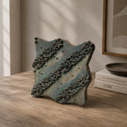 Vintage Hand-Carved Wooden Printing Block – Diagonal Floral Stripes