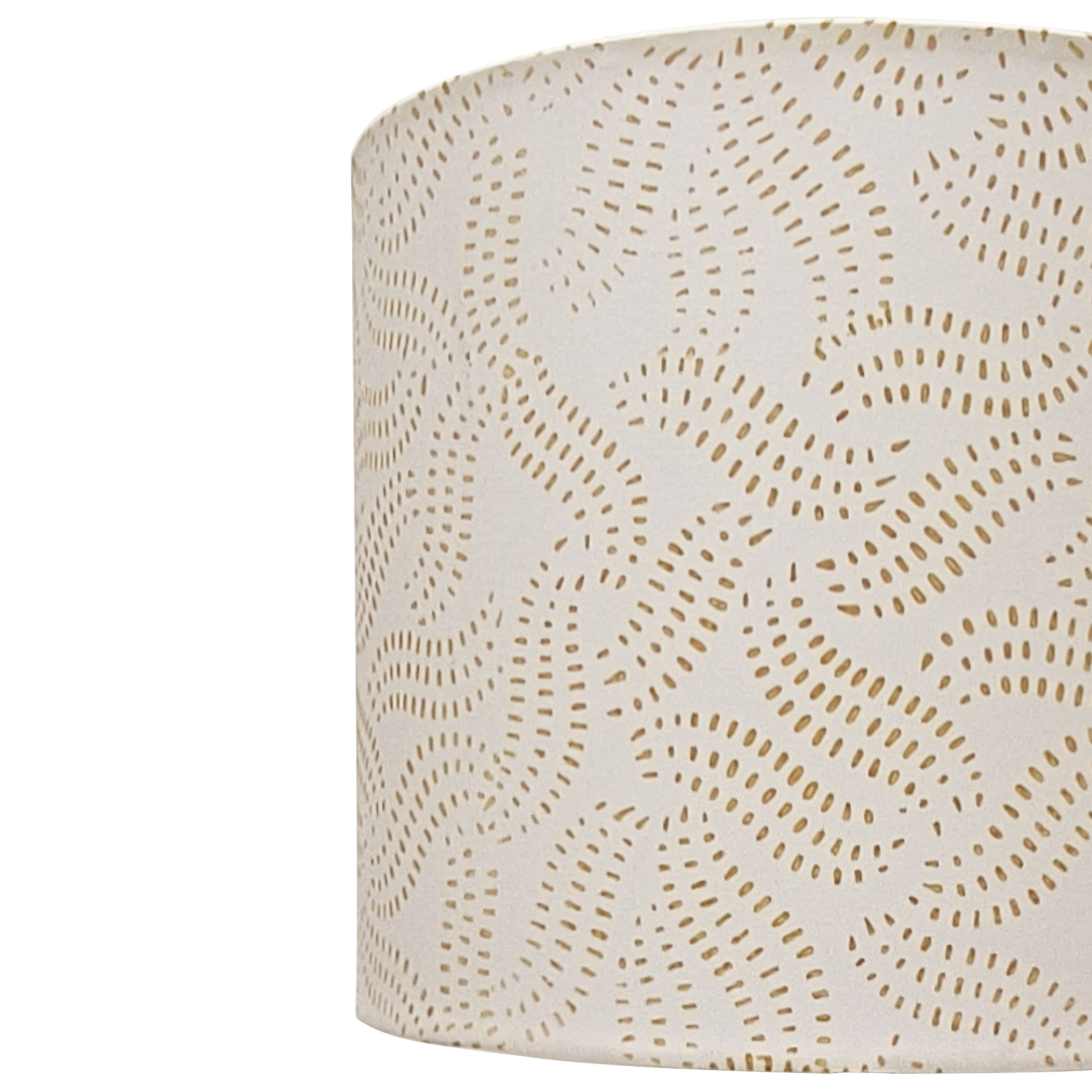 Fabric Lamp Shade – Block Print Cotton Pleated