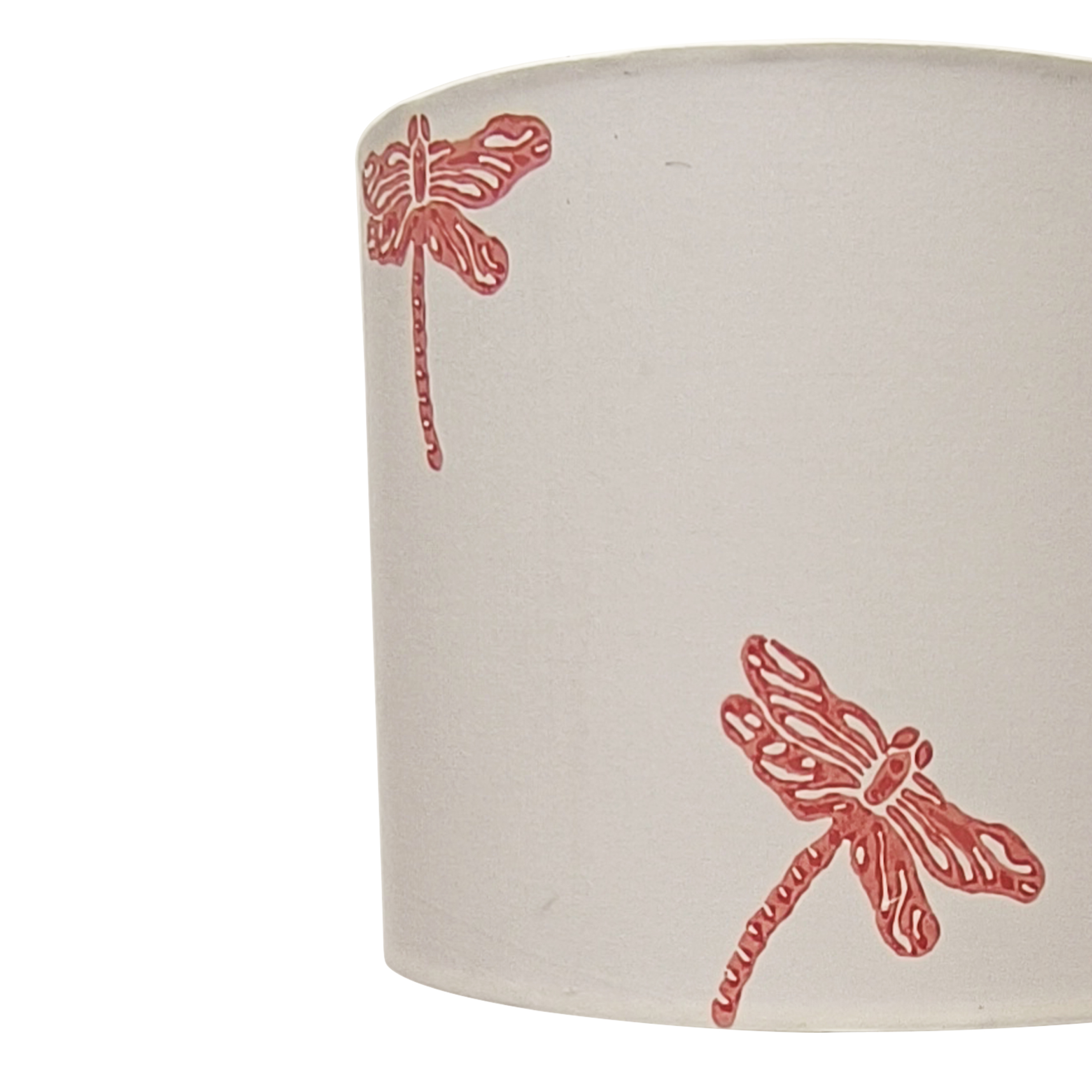 Fabric Lamp Shade – Dragonfly Block Print Cotton
