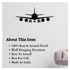 Aeroplane Metal Wall Art strong wall hanging provision aviation décor