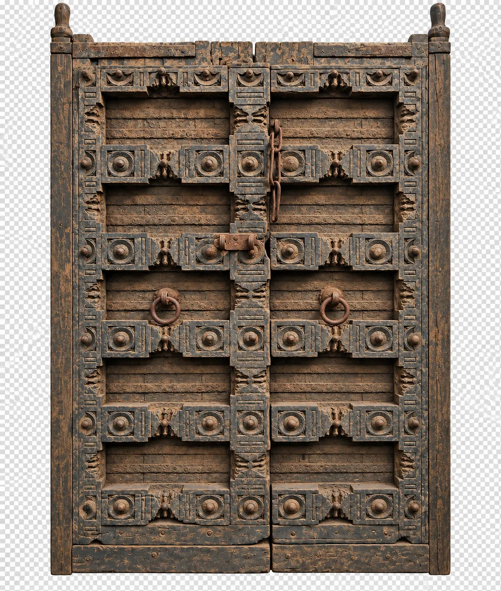 Antique Rajasthani Haveli Double Doors