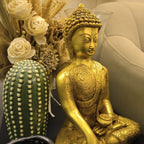Elegant Gautam Buddha Statue Brass Idol for Home Vastu and Positivity