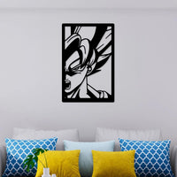 Goku Metal Wall Art – Dragon Ball Anime Wall Decor for Home & Office