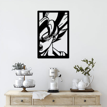 Goku Metal Wall Art anime wall hanging decor for dining room and kitchen area