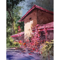 Water Color Handmade Painting 18 X 11 Inch - (House26)