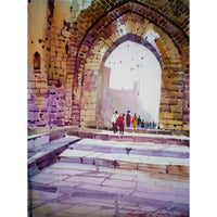 Water Color Handmade Painting 18 X 11 Inch - (Monument36)