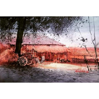 Water Color Handmade Painting 18 X 11 Inch - (House45)