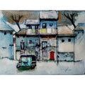 Water Color Handmade Painting 11 X 18 Inch - (House49)