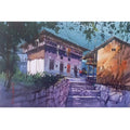 Water Color Handmade Painting 11 X 18 Inch - (House53)