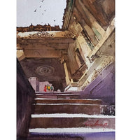 Water Color Handmade Painting 11 X 18 Inch - (Monument56)