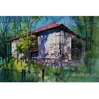 Water Color Handmade Painting 11 X 18 Inch - (House60)