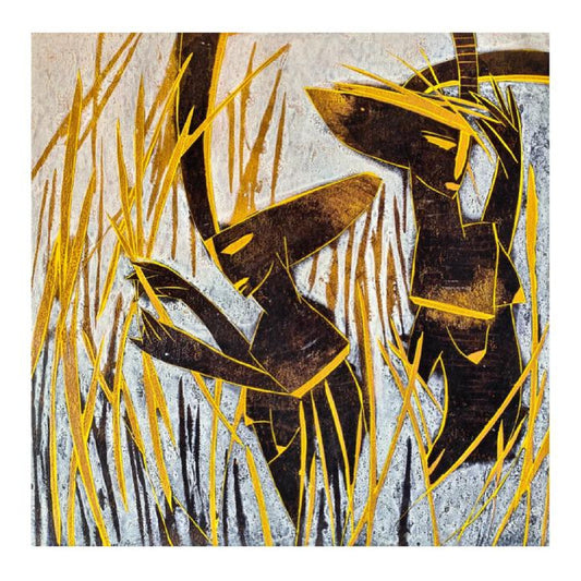 Water Color Handmade Painting 11 X 18 Inch - (Figure77)