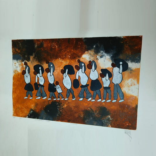 Water Color Handmade Painting 11 X 18 Inch - (Figure110)