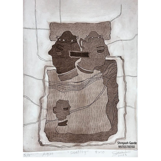 Water Color Handmade Painting 11 X 18 Inch - (Figure111)