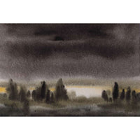 Water Color Handmade Painting 11 X 18 Inch - (Landscape130)