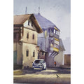 Water Color Handmade Painting 11 X 18 Inch - (House151)