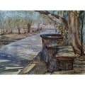 Water Color Handmade Painting 11 X 18 Inch - (Landscape152)