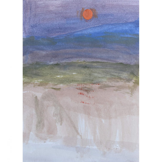Water Color Handmade Painting 11 X 18 Inch - (Landscape153)