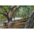 Water Color Handmade Painting 11 X 18 Inch (Landscape160)