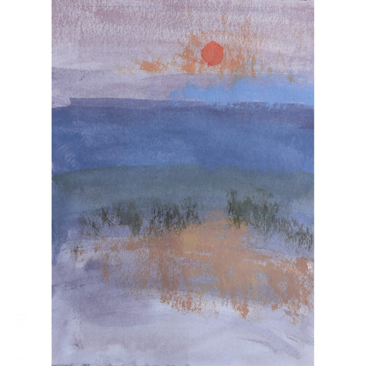 Water Color Handmade Painting 11 X 18 Inch - (Landscape170)