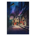 Water Color Handmade Painting 11 X 18 Inch - (Cityscape190)