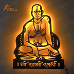 Swami Samarth Metal Wall Art With Light