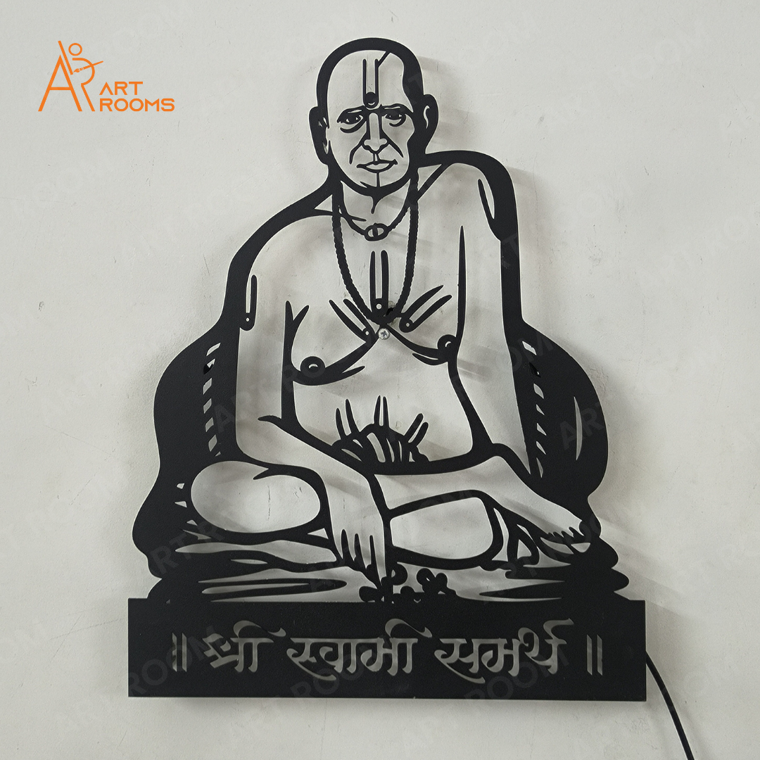 Swami Samarth Metal Wall Art Without Light