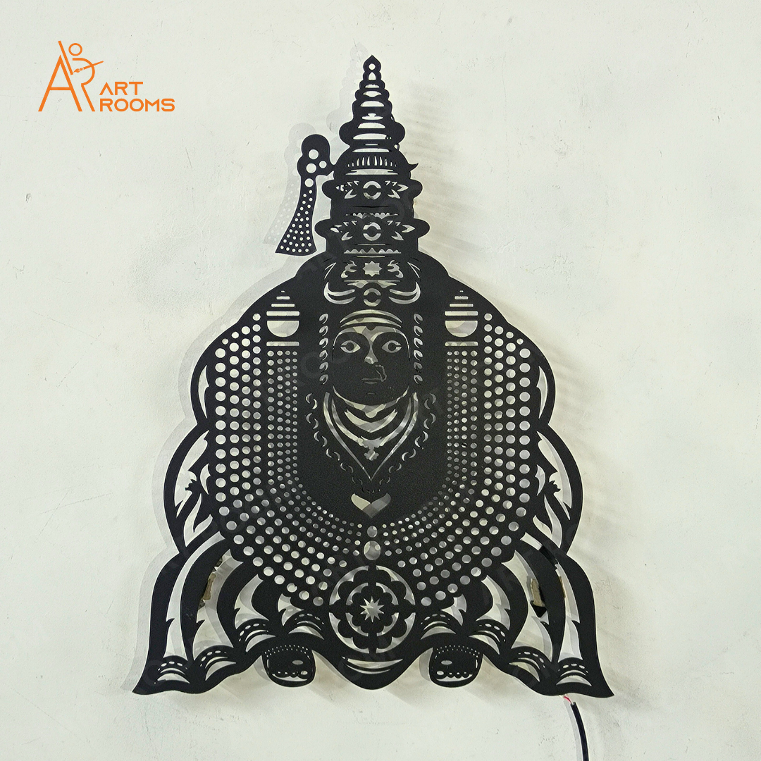 Tulja Bhavani Metal Wall Art Without Light