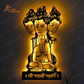 Swami Samarth Metal Wall Art With Light
